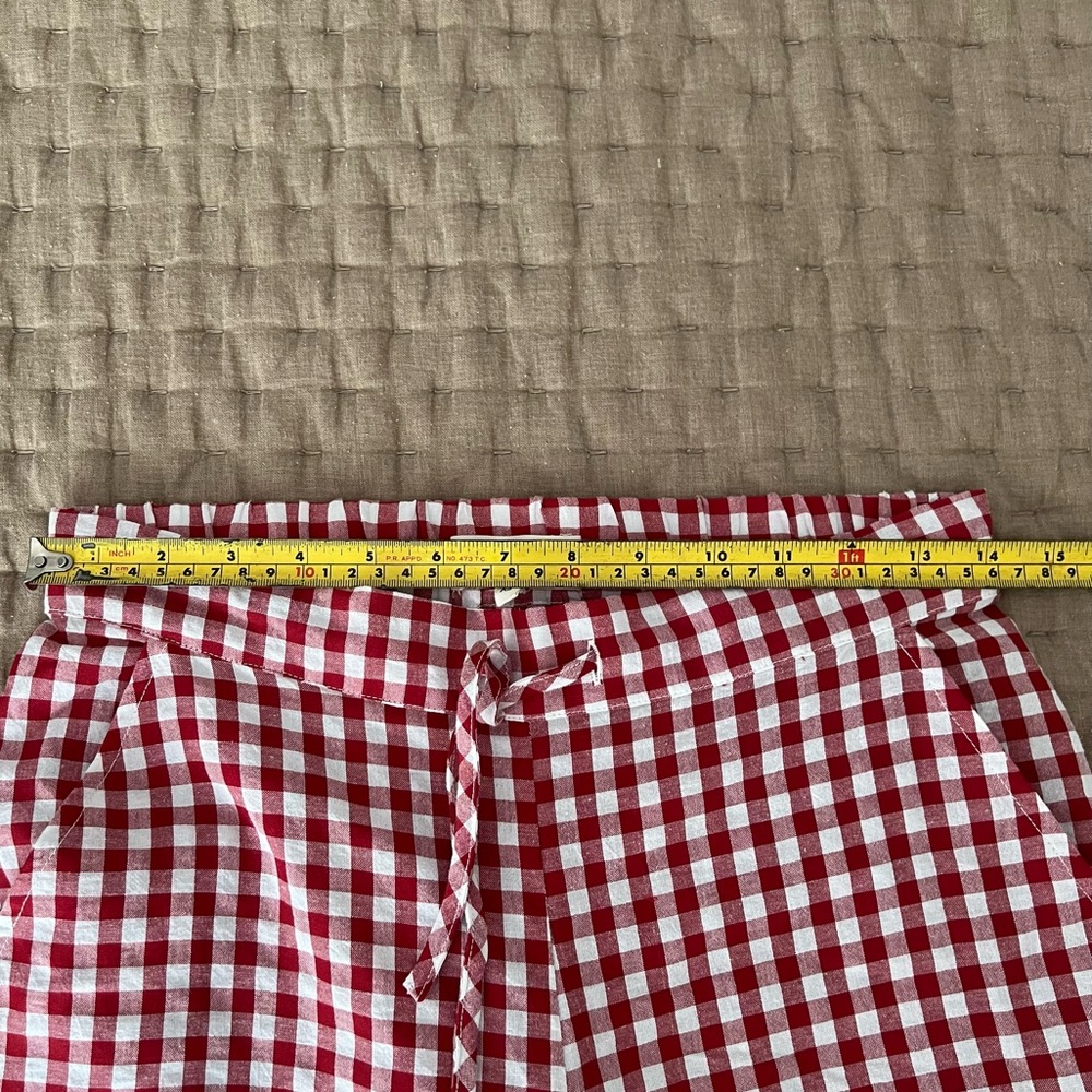 Sonderhaus Perfect Pants in Red and White Gingham in XS - Picture 10 of 12
